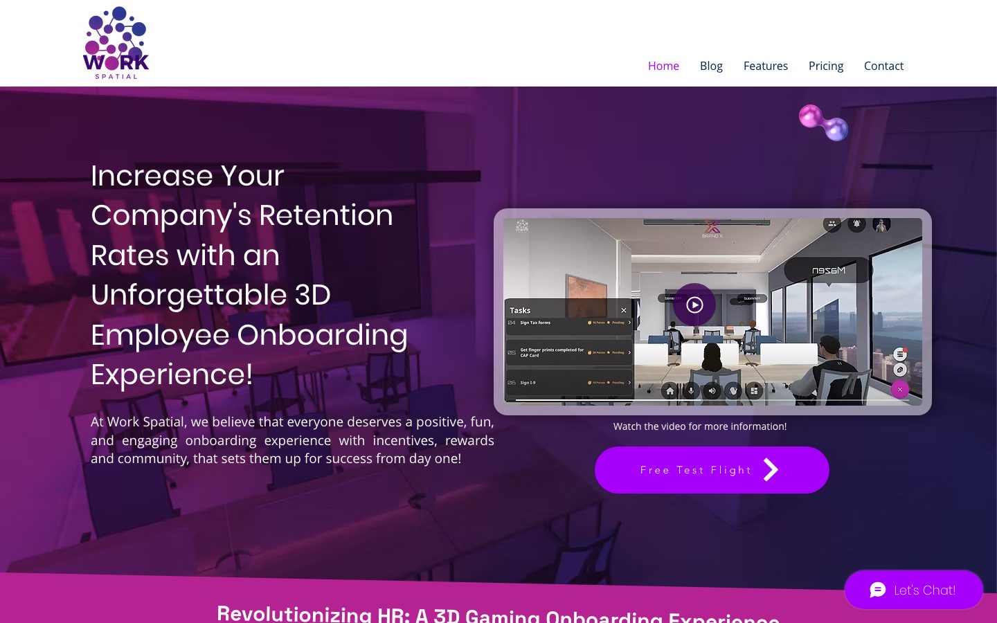 A Virtual Verse Studio WebGL onboarding world rendered in the browser