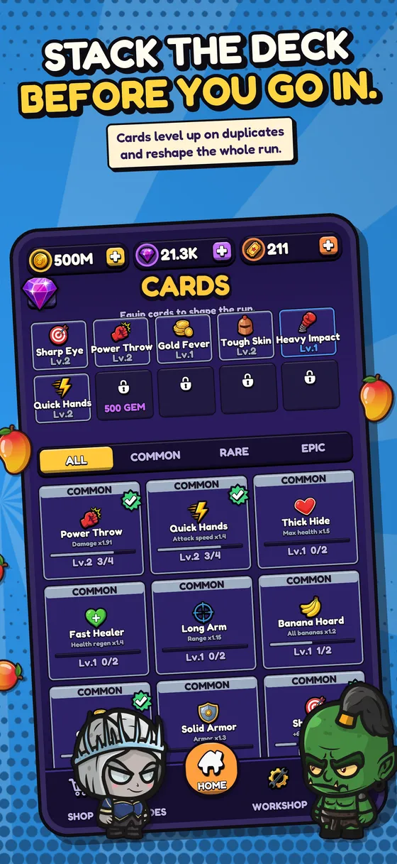 Stack the deck before you go in
